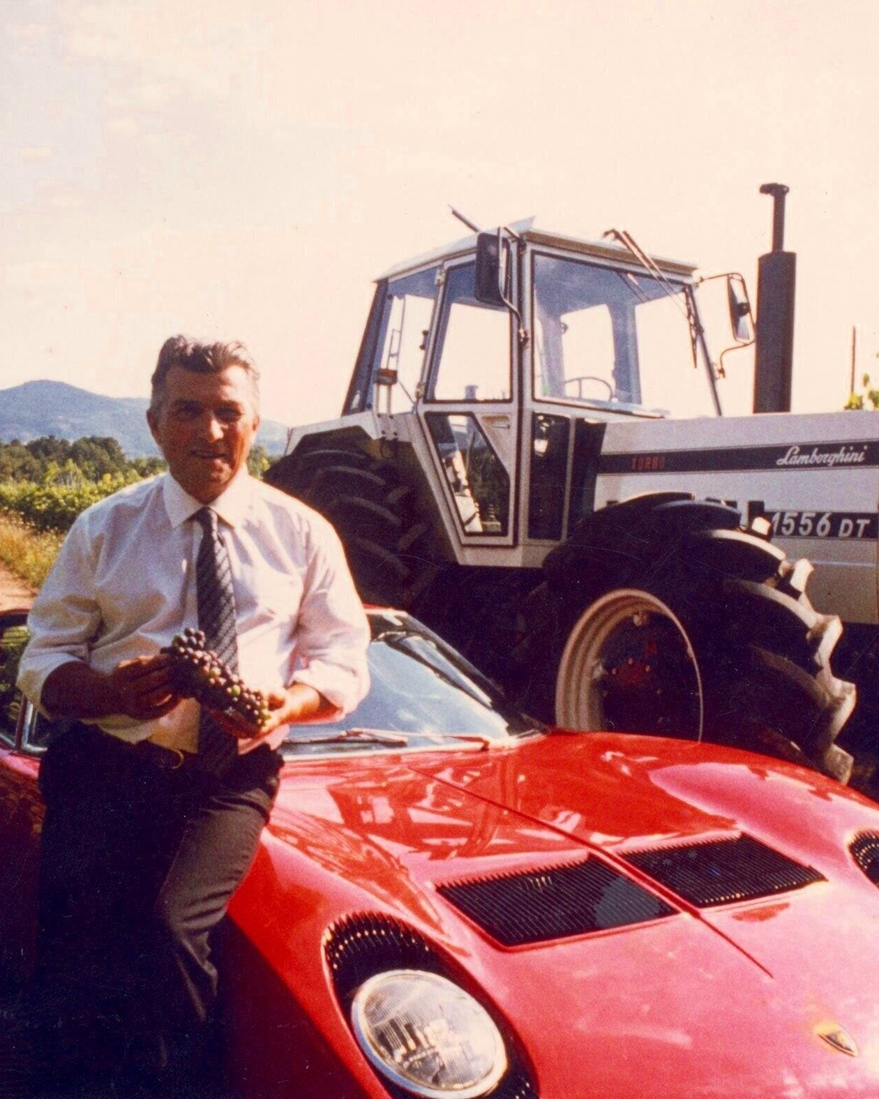 Ferruccio Lamborghini at the estate